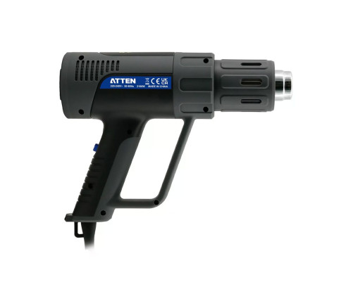 Ручной цифровой термофен Atten ST-2308 230В, 2100 Вт, 50-650℃, светодиодное меню Ручной цифровой термофен Atten ST-2308 230В, 2100 Вт, 50-650℃, светодиодное меню