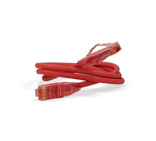 Патч-корд Hyperline U/UTP, Cat.5e, LSZH, 3 м, красный