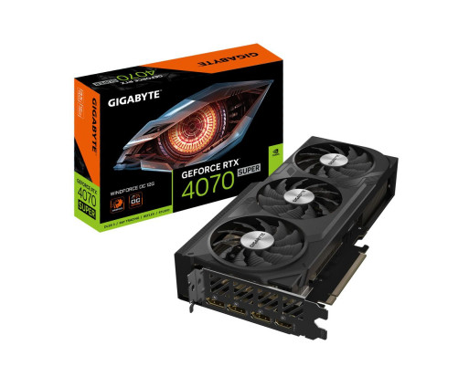 Видеокарта Gigabyte RTX4070 SUPER WINDFORCE OC 1.0/1.1 12GB, GDDR6X/192-bit