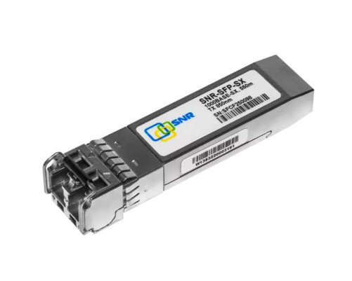 Трансивер SNR SFP 100BASE-SX, SWL, MMF, LC duplex, 850нм, up to 550м (7.5dB), analog CISCO GLC-SX-MM Трансивер SNR SFP 100BASE-SX, SWL, MMF, LC duplex, 850нм, up to 550м (7.5dB), analog CISCO GLC-SX-MM