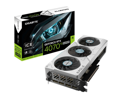 Видеокарта Gigabyte RTX4070Ti SUPER EAGLE OC ICE 16GB, GDDR6X/256-bit