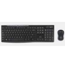 Комплект (клавиатура/мышь) беспроводной Logitech  MK270, черный