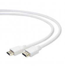 Кабель HDMI Cablexpert CC-HDMI4-W-6, 1.8 м, v1.4, 19M/19M, белый, позол. разъемы, экран