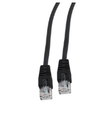 Патч-корд Cablexpert UTP кат.5e, 0.5 м, литой, многожильный, черный