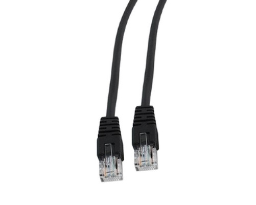 Патч-корд Cablexpert UTP кат.5e, 0.5 м, литой, многожильный, черный