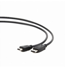 Кабель DisplayPort-HDMI Cablexpert CC-DP-HDMI-3M, 20M/19M, 3 м, черный, экран