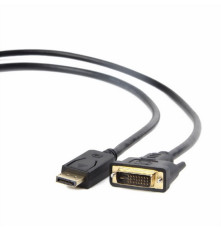 Кабель DisplayPort-DVI Cablexpert CC-DPM-DVIM-6, 20M/25M, 1.8 м, черный, экран