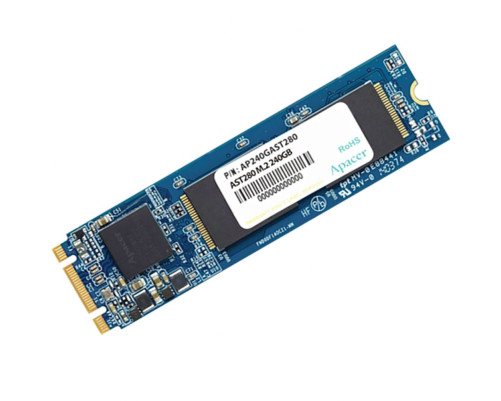 Твердотельный накопитель SSD Apacer AST280 480GB M.2 2280   AP480GAST280-1 Client SATA 6Gb/s, 520/495, IOPS 84K, MTBF 1M, TLC, RTL (914378)
