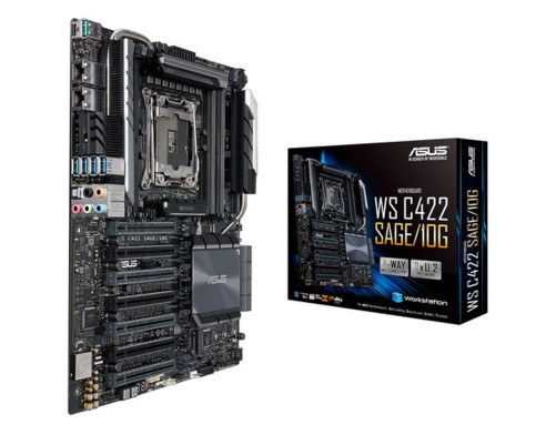 Материнская плата ASUS WS C422 SAGE/10G (LGA2066) Материнская плата ASUS WS C422 SAGE/10G (LGA2066)