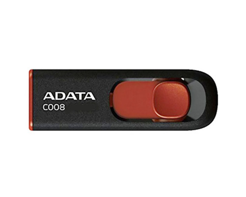 USB накопитель 64GB ADATA C008 USB 2.0, черный/красный