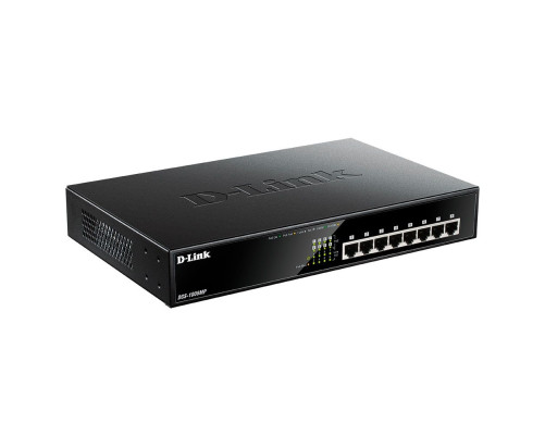 Коммутатор D-Link DGS-1008MP/B1A, черный