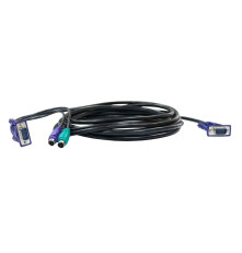 Кабель D-Link DKVM-CB/B1A, 1.8 м, VGA, PS/2 для DKVM-4K/B
