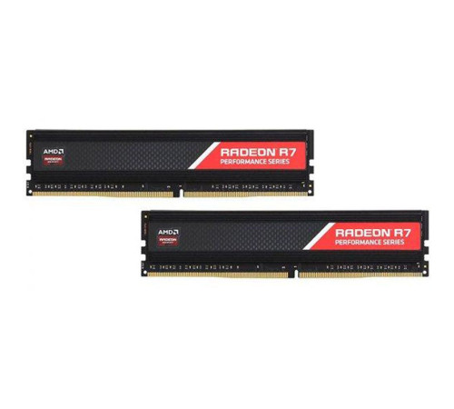 Модуль оперативной памяти AMD Radeon 16GB R7 Performance Series Black DDR4 2666Mhz DIMM, CL16, 1.2V, Heat Shield, Kit (2x8GB), RTL