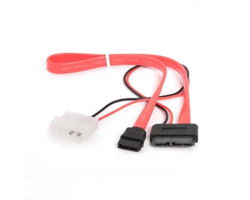 Кабель Cablexpert CC-SATA-C2 Combo Slim(mini) SATA molex+SATA/SATA, 15pin+7pin, 0.35 м Кабель Cablexpert CC-SATA-C2 Combo Slim(mini) SATA molex+SATA/SATA, 15pin+7pin, 0.35 м