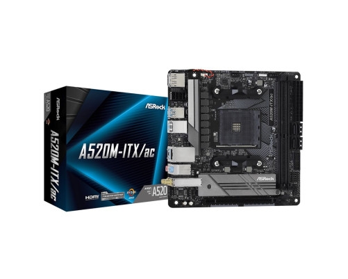 Материнская плата ASRock A520M-ITX/AC (AM4) Материнская плата ASRock A520M-ITX/AC (AM4)