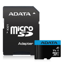 Карта памяти microSDHC 32GB ADATA Premier AUSDH32GUICL10A1-RA1 Class 10 UHS-I V10 A11, с адаптером