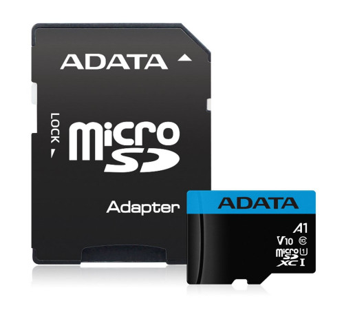 Карта памяти microSDHC 32GB ADATA Premier AUSDH32GUICL10A1-RA1 Class 10 UHS-I V10 A11, с адаптером