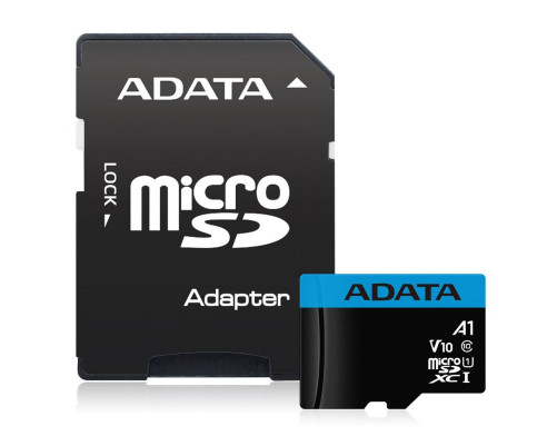 Карта памяти microSDHC 32GB ADATA Premier AUSDH32GUICL10A1-RA1 Class 10 UHS-I V10 A11, с адаптером Карта памяти microSDHC 32GB ADATA Premier AUSDH32GUICL10A1-RA1 Class 10 UHS-I V10 A11, с адаптером