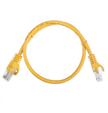 Патч-корд ACD Cat 5e UTP, 24 AWG, 4 Pair, 7/0.18мм, CCA, 0.5 м, желтый