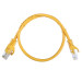 Патч-корд ACD Cat 5e UTP, 24 AWG, 4 Pair, 7/0.18мм, CCA, 0.5 м, желтый