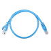 Патч-корд ACD Cat 5e, UTP, 24 AWG, 4 Pair, 7/0.18мм, CCA, 0.5 м, синий