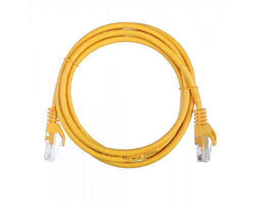 Патч-корд ACD Cat 5e, UTP, 24 AWG, 4 Pair, 7/0.18мм, CCA,1.5 м, желтый
