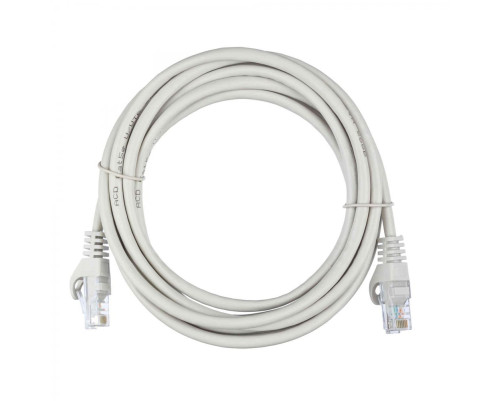 Патч-корд ACD Cat 5e, UTP, 24 AWG, 4 Pair, 7/0.18мм, CCA, 3 м, серый Патч-корд ACD Cat 5e, UTP, 24 AWG, 4 Pair, 7/0.18мм, CCA, 3 м, серый