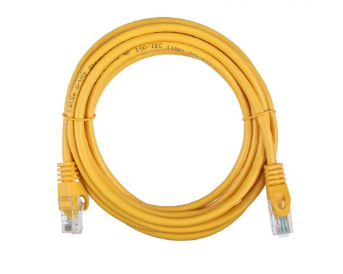 Патч-корд ACD Cat 5e, UTP, 24 AWG, 4 Pair, 7/0.18мм, CCA, 3 м, желтый Патч-корд ACD Cat 5e, UTP, 24 AWG, 4 Pair, 7/0.18мм, CCA, 3 м, желтый