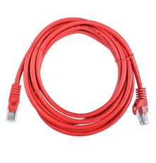 Патч-корд ACD Cat 5e, UTP, 24 AWG, 4 Pair, 7/0.18мм, CCA, 3 м, красный