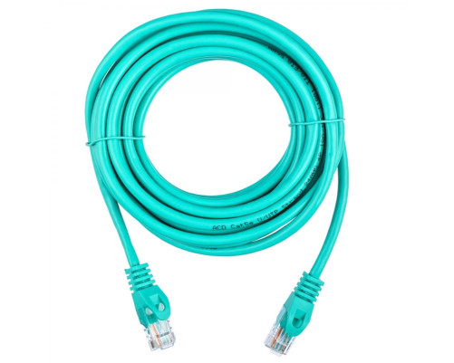 Патч-корд ACD Cat 5e, UTP, 24 AWG, 4 Pair, 7/0.18мм, CCA, 5 м, зеленый