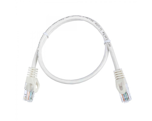 Патч-корд ACD Cat 5e, UTP, 24 AWG, 4 Pair, 7/0.18мм, CU, 0.5 м, белый