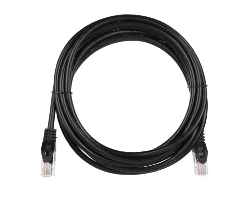 Патч-корд ACD Cat 5e, UTP, 24 AWG, 4 Pair, 7/0.18мм, CU, 3 м, черный