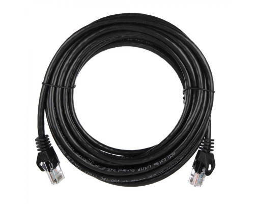 Патч-корд ACD Cat 5e, UTP, 24 AWG, 4 Pair, 7/0.18мм, CU, 5 м, черный