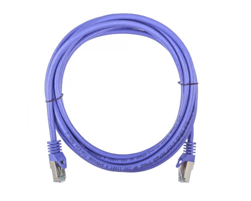 Патч-корд ACD Cat 6a, SSTP, 27 AWG, CU, 5 м, фиолетовый