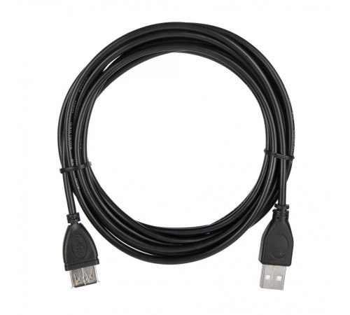 Кабель ACD-U2AAF-30L, USB 2.0, A male - A feмale ,PVC OD4.0, черный, 3 м