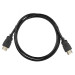 Кабель ACD-DHHM1-10B HDMI 1.4, Golden Plated,19m/19m, черный, 1 м