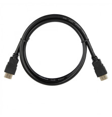 Кабель ACD-DHHM2-10B HDMI 2.0, Golden Plated,19m/19m, черный, 1 м