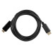 Кабель ACD-DDHM2-30B DisplayPort 1.2, DP-HDMI, Golden Plated, 20m/19m, черный, 3 м