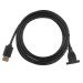 Кабель ACD-DDPF2-30B DisplayPort 1.2, DP extension, Golden Plated, 20m/20f, черный, 3 м