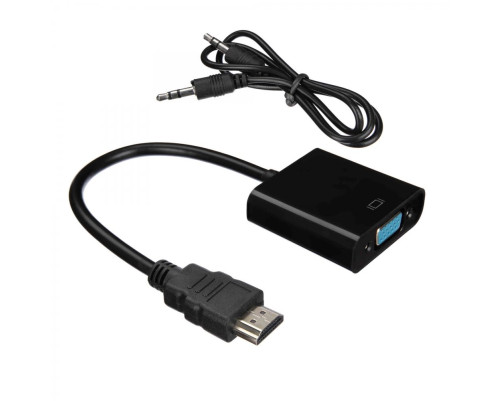 Кабель-адаптер ACD-DAHVF-01B, HDMI-VGA, Golden Plated, 19m/15f, черный, 0.2 м Кабель-адаптер ACD-DAHVF-01B, HDMI-VGA, Golden Plated, 19m/15f, черный, 0.2 м