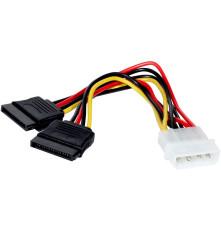 Переходник питания IDE-устройств 1 big в 2 SATA ExeGate EX-CC-SATA-PSY 15см