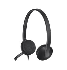 Гарнитура проводная Logitech H340, черный