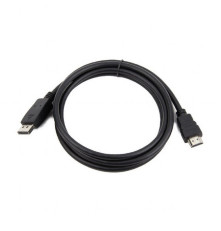 Кабель DisplayPort-HDMI Cablexpert CC-DP-HDMI-7.5M, 20M/19M, 7.5 м, черный, экран