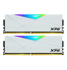 Модуль оперативной памяти ADATA XPG SPECTRIX D50 RGB White Gaming Memory AX4U320016G16A-DW50 32GB DDR4 3200 DIMM Non-ECC, CL16, 1.35V, Heat Shield, Kit (2x16GB), RTL, (931252)