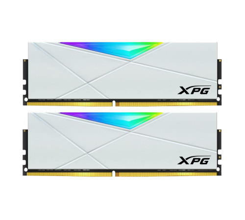 Модуль оперативной памяти XPG 32GB SPECTRIX D50 RGB White DDR4 3200Mhz DIMM, CL16, 1.35V, Heat Shield, Kit (2x16GB), RTL
