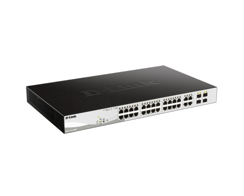 Коммутатор D-Link DGS-1210-28MP/FL1A, черный