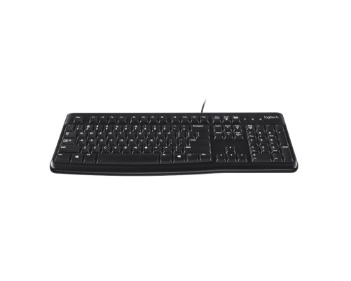 Клавиатура проводная Logitech K120, 104 клавиши, защита от воды, USB, 1.5 м, черный Клавиатура проводная Logitech K120, 104 клавиши, защита от воды, USB, 1.5 м, черный