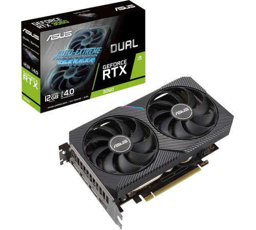 Видеокарта ASUS RTX3060 DUAL V2 OC 12GB, GDDR6/192-bit
