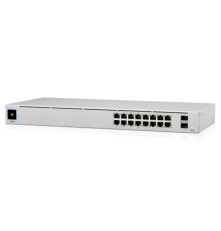 Коммутатор Ubiquiti UniFi Switch 16 PoE, серебристый