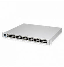 Коммутатор Ubiquiti UniFi Switch Pro 48 PoE, серебристый